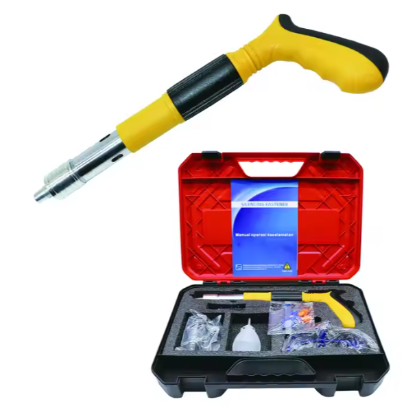 Pistola Remachadora de Clavos + caja de accesorios + 3 regalos